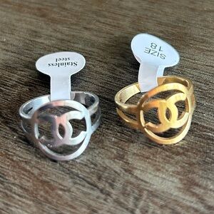 Gold or Silver Logo Rings - Sold Separately